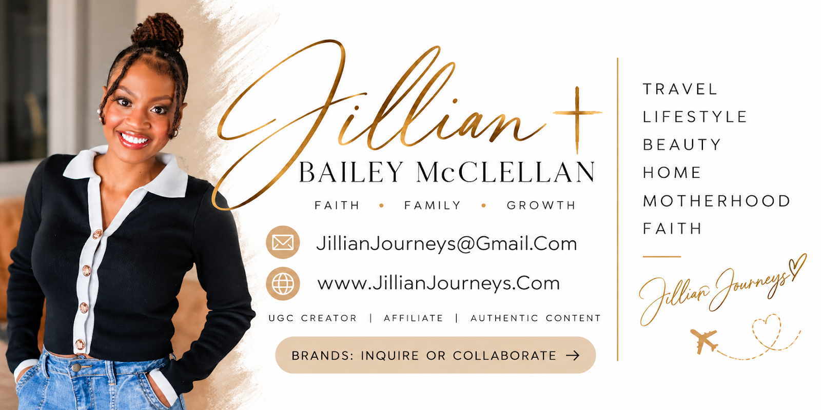 Jillian Bailey McClellan creator signature and brand banner